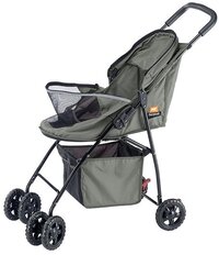 Ferplast Globetrotter Hondenbuggy - Zwart - Opvouwbaar - 80x42x95 cm