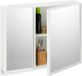 Merkloos Relaxdays Spiegelkast Badkamer - 2 Deuren - 50x65x15,5 cm - Wit