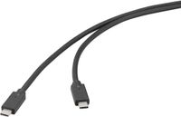 Renkforce USB-kabel USB 3.2 Gen2x2 20 GBit/s USB-C stekker, USB-C stekker 2.00 m Zwart 4K UHD RF-6830470
