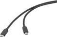Renkforce USB-kabel USB 3.2 Gen2x2 20 GBit/s USB-C stekker, USB-C stekker 2.00 m Zwart 4K UHD RF-6830470