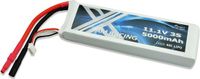 Amewi 28896 LiPo batterij 3S 11,1V 5000mAh 40C softcase, 5mm gouden contact
