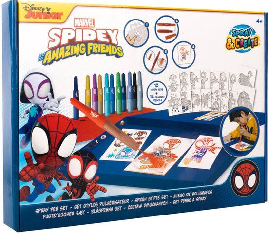 Canenco Marvel - Spidey and his Amazing Friends - Spray Pen Set Deluxe (SP22368)