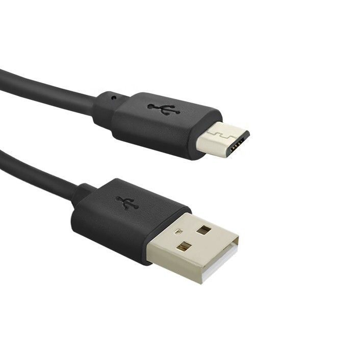Qoltec USB-A - Micro USB-B 0.25 m USB 2.0 Kabel Zwart