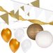 Shoppartners Wit/Gouden feest versiering pakket XXL