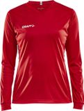 CRAFT Squad Jersey Solid LS Women's - Bright Red - XXL
