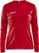 CRAFT Squad Jersey Solid LS Women's - Bright Red - XXL