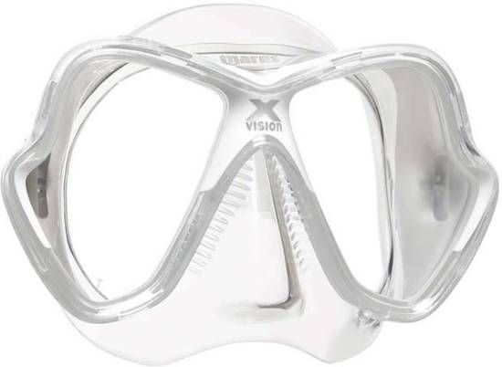 Mares X-Vision Masker Wit/Doorzichtig - 0792460299116