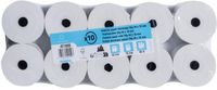 Exacompta 50x Rollen voor kastickets 44x70x12x60 - 1 laags thermische 55g/m2 zonder BPA - Wit - 42150E