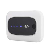 Kafuty 4G LTE Mini WiFi-router Zwart/wit Mobiele router Draagbare hotspot WiFi-modem (voor Europa en Azië)(Wit)