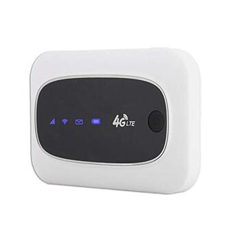 Kafuty 4G LTE Mini WiFi-router Zwart/wit Mobiele router Draagbare hotspot WiFi-modem (voor Europa en Azië)(Wit)