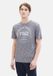 TOM TAILOR printed t-shirt Heren T-shirt - dark blue stripe - Maat XXL