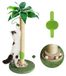 Poteau griffoir chat - 84 cm - Avec balle de jeu et brosse d'auto-toilettage - Corde en sisal - Pour chats d'intérieur