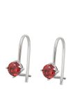 Gaya Earrings Silver Red
