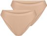 Sloggi Women GO Sense High leg (2-pack) - dames slip - beige