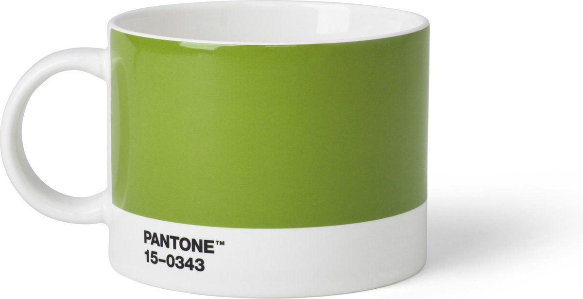 Copenhagen Design Pantone Theekop en schotel - Green 15-0343