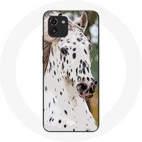 Maniacase Hoesje voor Samsung Galaxy A03 Appaloosa White Horse