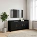 Maison Exclusive Meuble TV exclusif - Dimensions : 102 x 33 x 47 cm - Matériau : panneaux de particules imitation chêne noir