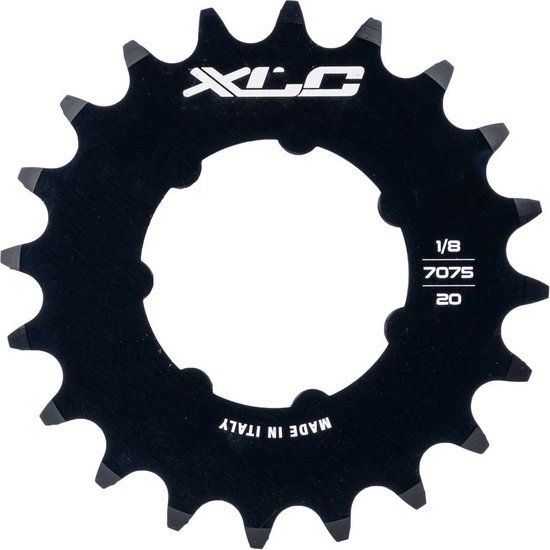 XLC kettingwiel SSS03 baan met ring 1/8 20T staal zwart