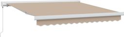 Maison Exclusive - Parasol manuel, 3,5 x 2,5 mètre, beige, 100% polyester