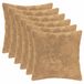 vidaXL Kussensloop 6 stuks Taupe 30 x 30 cm Nep Konijnenbont