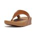 FitFlop Lulu Lederen Teenslipper - Microwobbleboard-zool technologie BRUIN - Maat 43