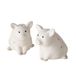 BOLTZE 2061040 Lucky zout- en peperstrooier, porselein, 50 ml, vaatwasmachinebestendig, 6 x 7 x 7 cm, wit