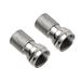 Hama 39122460 F-type Coax Connector Set, Silver, 2 Pieces