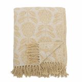 Bloomingville Pratello Plaid Geel Wit - 130x160cm