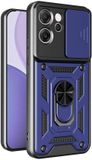 Techsuit Hoesje geschikt voor Oppo Reno14 F/FS - Camshield Back Cover - Blauw