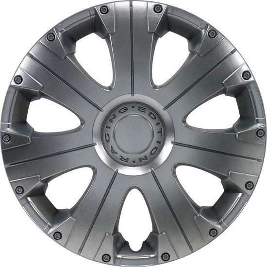 Autostyle Wieldoppen Racing 14 Inch Zilver - Set van 4