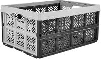 Keeeper Ida Vouwbox, stevige kunststof (PP), 48 x 35 x 23 cm, 32 l, Nordic Grey