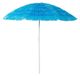 INDA-Exclusiv Hawaii strandparasol, raffia, opvouwbaar, polyester, blauw, diameter 1,6 m