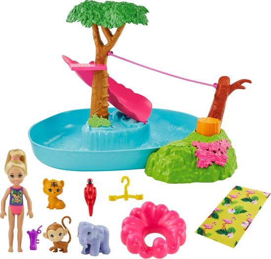 Barbie and Chelsea The Lost Birthday Chelsea Jungle Rivier speelset - GTM85