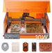 VEVOR Graveur laser, 10 W, Machine de gravure et de découpe laser avec boîtier, Découpeuse laser, Machine de gravure, Zone de travail 300x300mm, 7000mm/min, pour bois, cuir, verre, certains métaux, classe 1