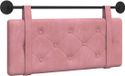 vidaXL - Hangend hoofdbord - Roze - Fluweel