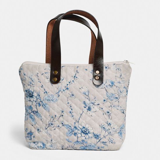 LOBERON Tas Vailenne crème/blauw