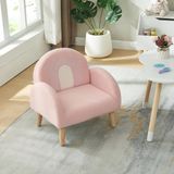 en.casa Kinderfauteuil Sorreindi 50x50x45 cm roze