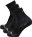 Swedemount Bamboe Hardloopsokken – Unisex – Maat 43-46 – Zwart – 3 Paar