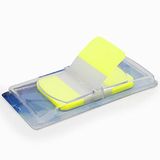 Verplaatsbare Bladwijzer, gelamineerd, herbruikbaar, 40 vellen, 45 x 25 mm (geel)