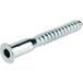Häfele Raccord à vis Confirmat tête fraisée pour Ø de perçage 5 mm acier avec six pans creux SW4 galvanisé, 7 x 38 mm