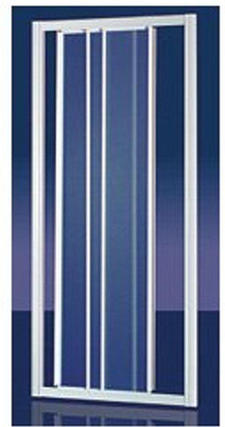 Plieger Economy schuifdeur 3-delig acryl 90x185cm - Wit profiel