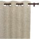 Soleil d'Ocre Rideau isolant et occultant à œillets 135x180 cm Arthur Beige
