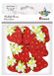 Viltstickers, 3D aardbeien, 38 x 48 mm, 12 stuks