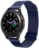 Dux Ducis - Milanese Staal Universeel Smartwatch Bandje 22MM - Blauw