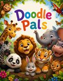 Doodle Pals Animal Coloring Book for Kids Ages 3-6