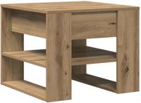 vidaXL Salontafel Artisanaal Eikenhout 55,5x55x45 cm