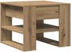 vidaXL Salontafel Artisanaal Eikenhout 55,5x55x45 cm