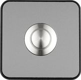 Grothe 64181 Bel RVS-look, Zwart
