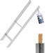 GeZu Impex H Paalhouder 71 x 400 mm set van 8 Thermisch Verzinkt anker paaldrager paalanker paalsteun