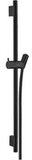 Hansgrohe Unica glijstang S puro 65 cm mat zwart - Douchestang met doucheslang